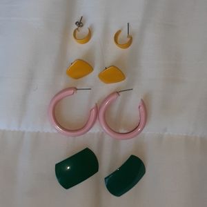 Vintage 80s earrings set